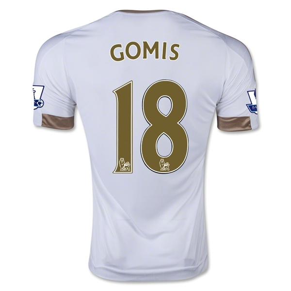 Swansea City 2015-16 GOMIS #18 Home Soccer Jersey